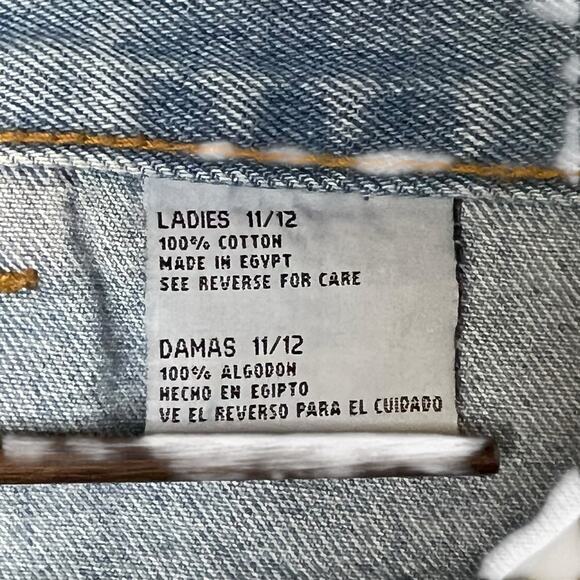 Vintage NO Boundaries High Waisted Denim Blue Jean Shorts Woman’s Size 11/12 - Picture 5 of 9